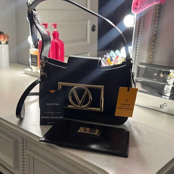 Black Designer Shoulder Bag